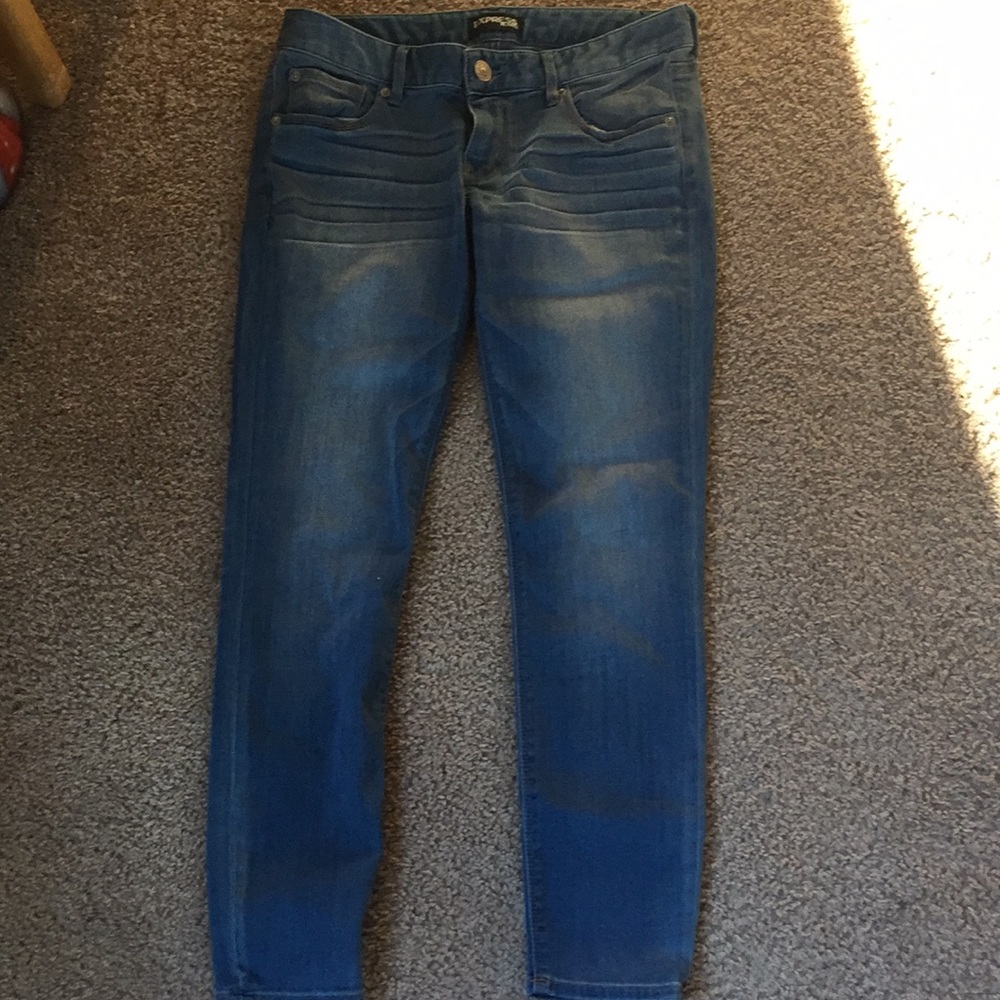 Express Ankle Jeans- Light Wash